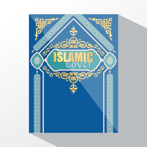 Islamitische boekomslag. decoratief vintage frame of arabisch randontwerp. traditionele sieraad.