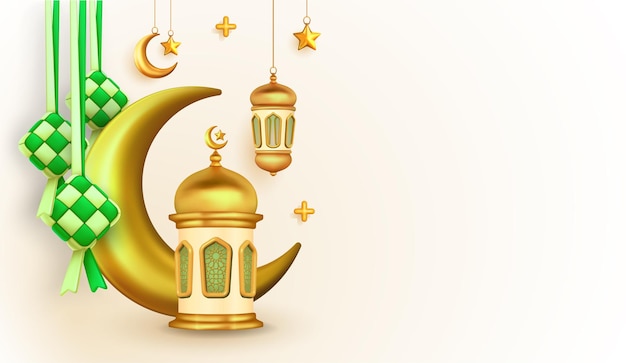 Vector islamitische decoratie ramadan en eid al fitr viering achtergrond