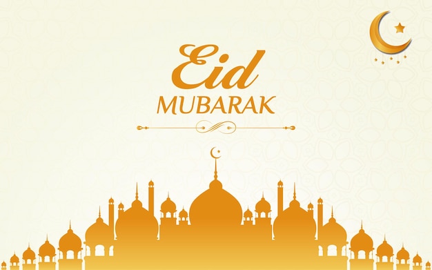 Islamitische eid ul adha mubarak facebook banner post ontwerp social media post ontwerp volledige vector eps