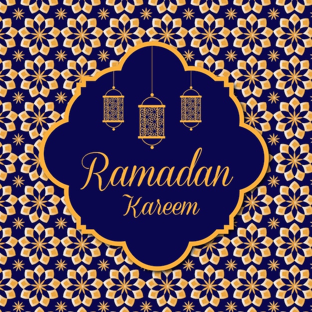 Vector islamitische festival achtergrond met ramadan kareem achtergrond premium vector