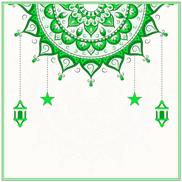 Islamitische groene mandala