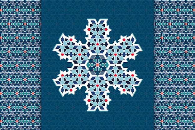 Islamitische kunst geometrische patronen Arabesque ontwerp decoratieve collectie achtergrond islamitische sieraad