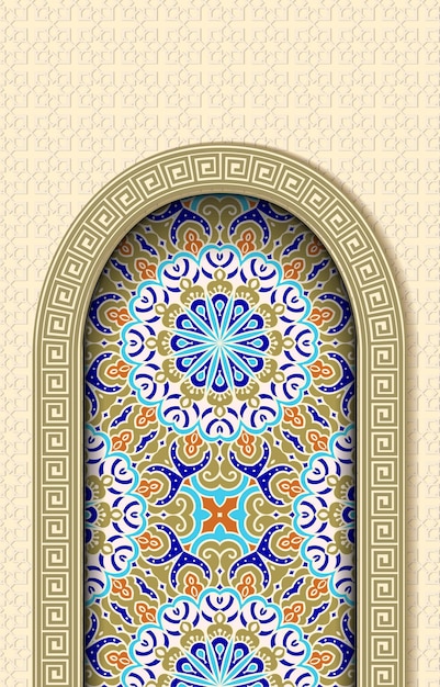 Islamitische kunst Grens met Marokkaans patroon