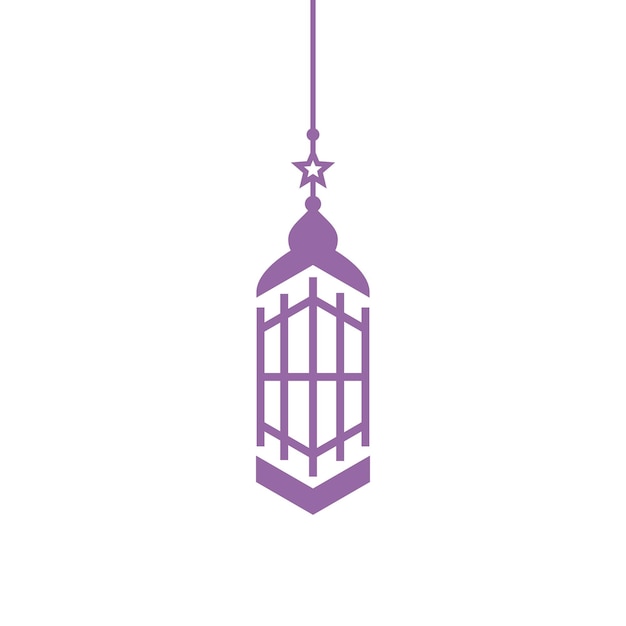 Islamitische lantaarn Moskee vector pictogrammalplaatje