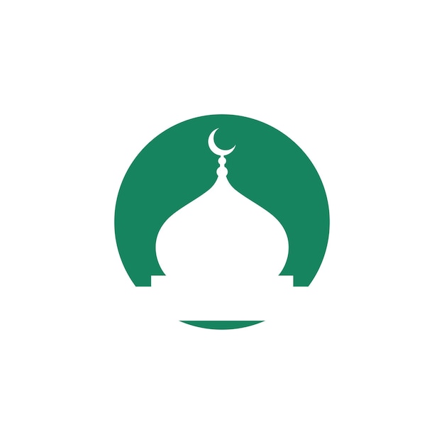 Islamitische Moskee Logo Vector Sjabloon