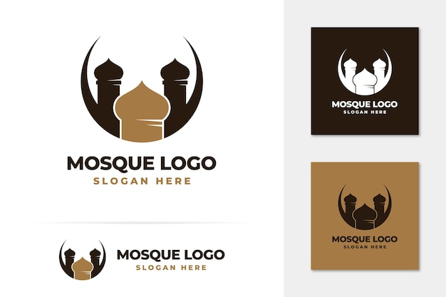 Islamitische moskee logo vector