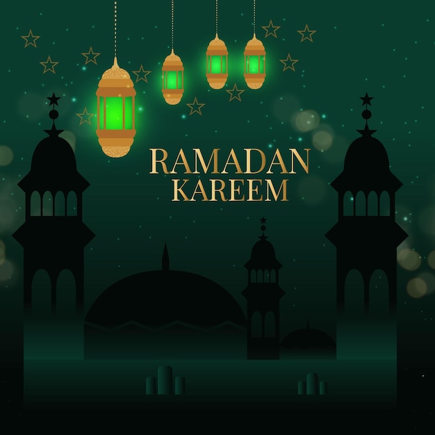 Islamitische Ramadan Kareem Achtergrond Illustratie