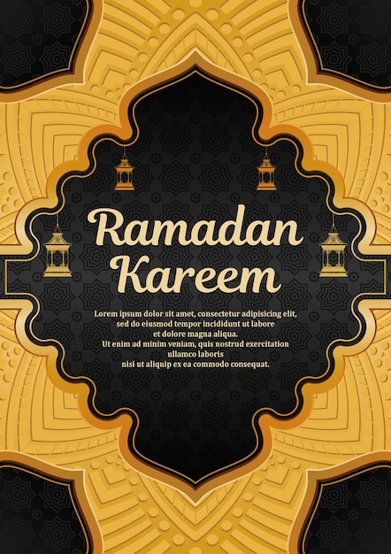 Islamitische ramadan kareem wenskaart