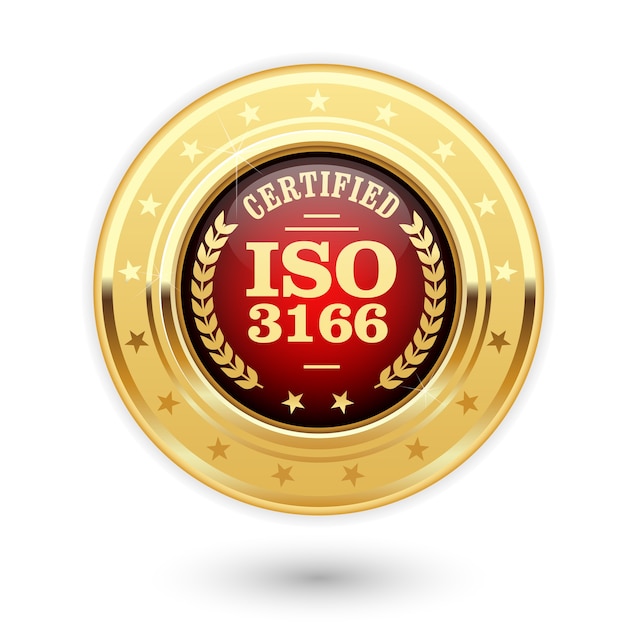 Iso 3166 certified medal - country codes