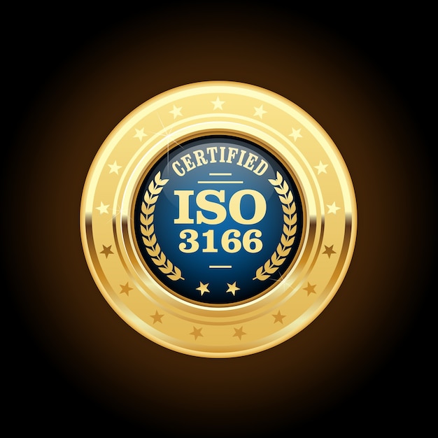 Iso 3166  standard medal - country codes