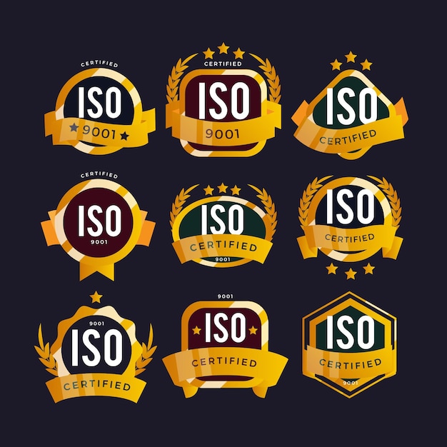 Badge di certificazione iso