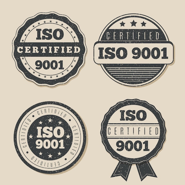 Iso certification stamp collection