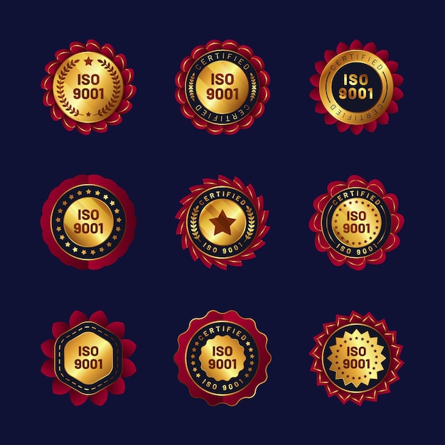 Iso certification stamp collection