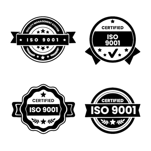 Vector iso certification stamp selection