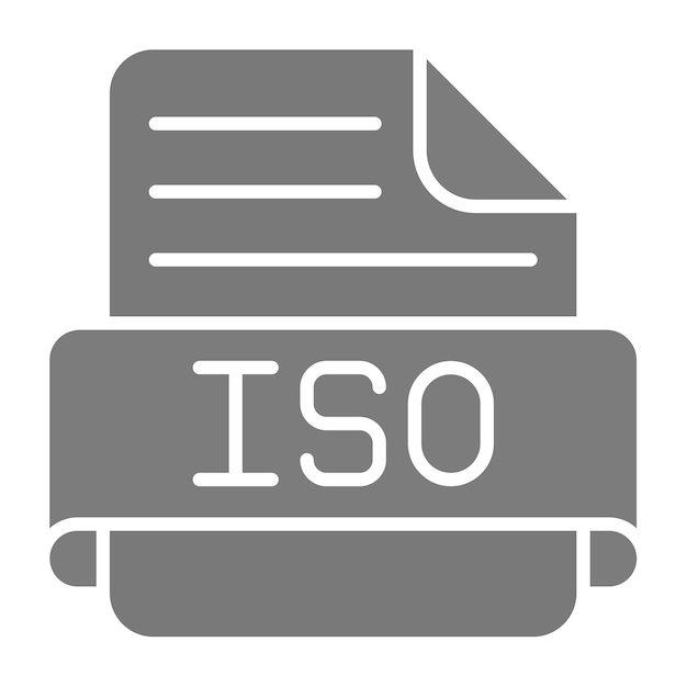 Vector iso icon