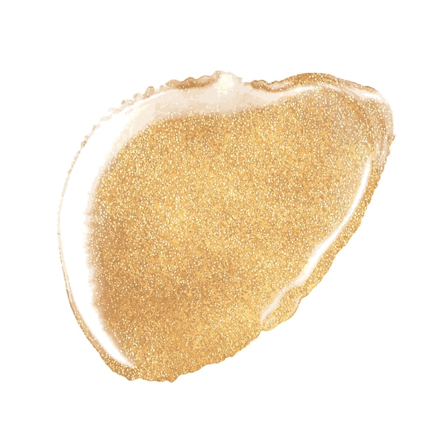 Macchie d'oro astratte isolate. sfondo di lusso. spruzzata di glitter dell'acquerello