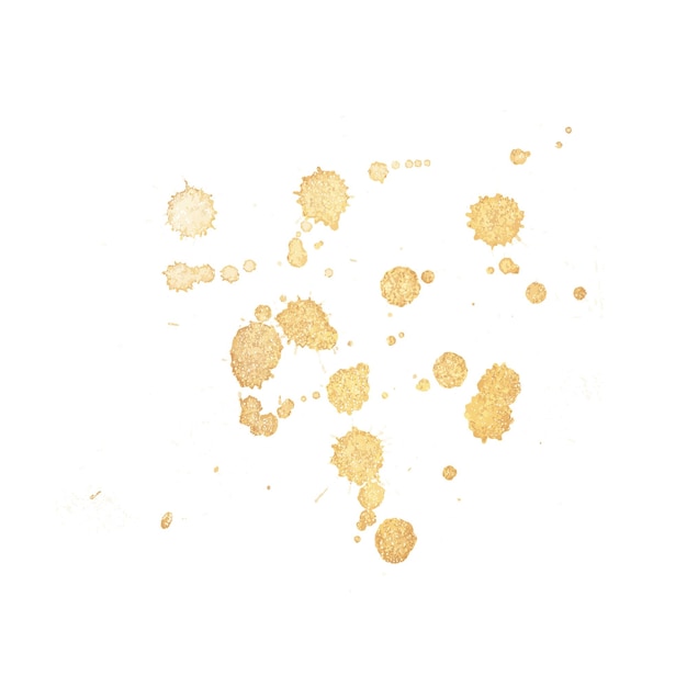 Isolated abstract gold spots. luxury background. Watercolor glitter splash