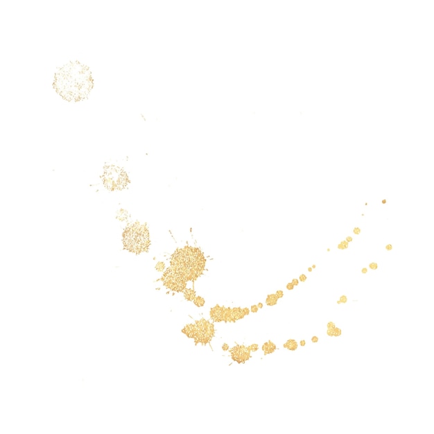 Isolated abstract gold spots. luxury background. Watercolor glitter splash