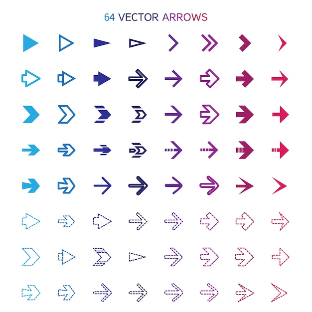 Isolated arrows set, undo and previous buttons.