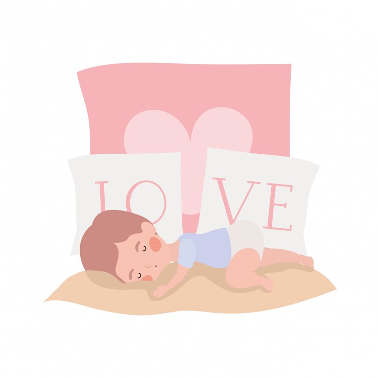 Vector 격리 된 아기 소년 그림