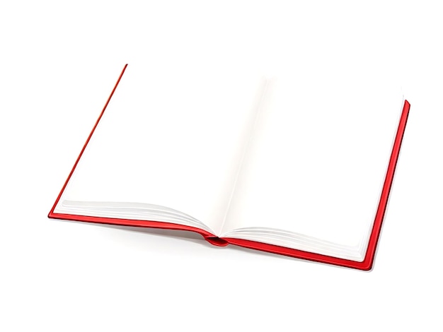 Vector isolated a blank open book vector