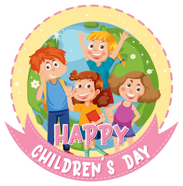 Isolated children's day icon