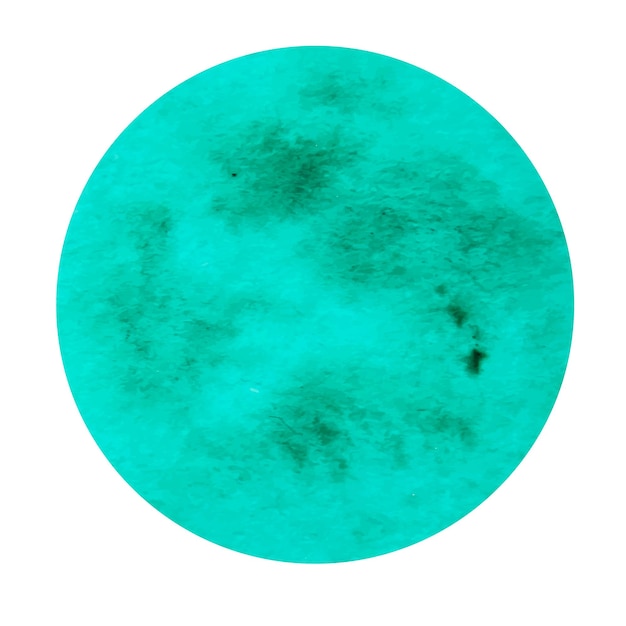 Изолированный цвет фона зеленого круга