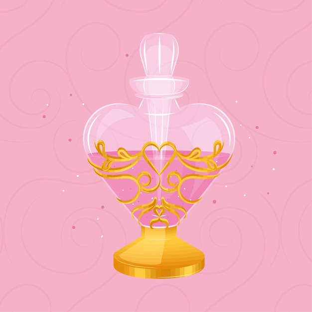 Isolated colored magical flask potion Vector illustration