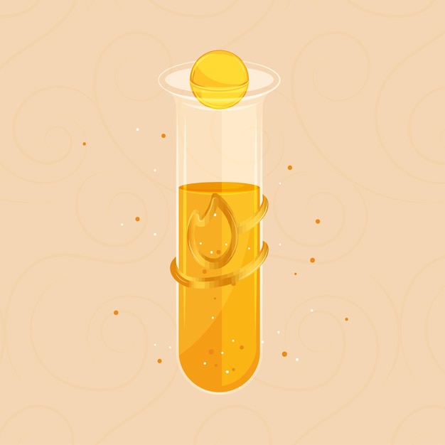 Isolated colored magical flask potion Vector illustration