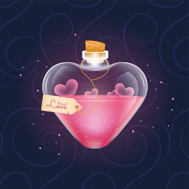 Vector isolated colored magical potion elixir vector