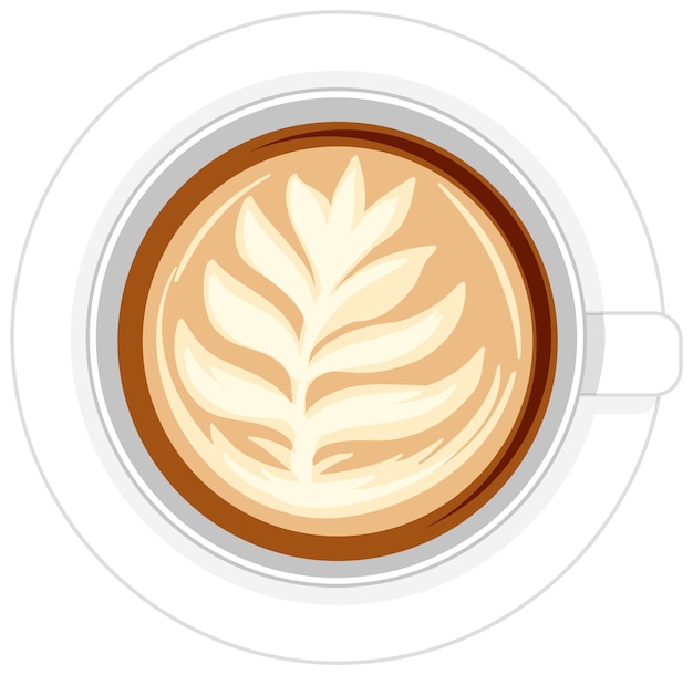 Isolated cup of coffee logo on white background