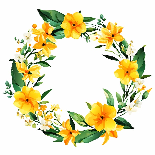 Vector isolated daffodil flower graphic design for stock