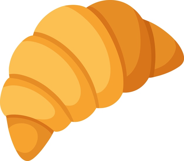 Vector isolated delicious french croissant