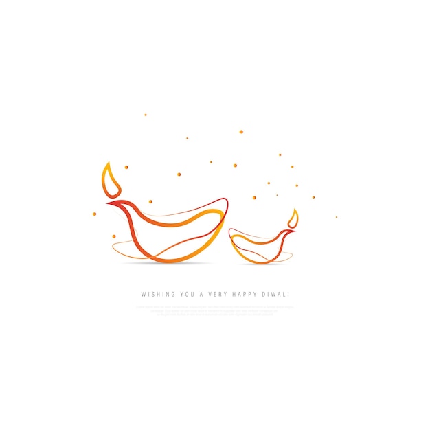 Isolated diya for Indian festival Diwali , vector illustration