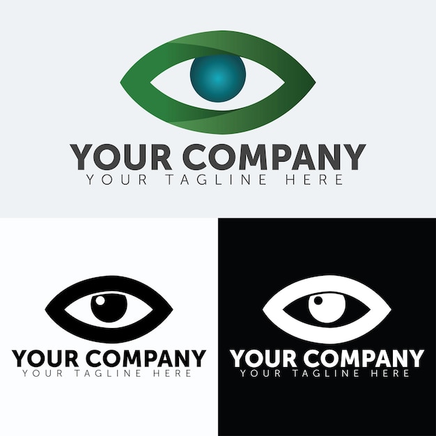 Isolated Eye Logo Premium Vector Template EPS 10