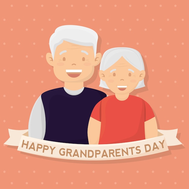 Vector isolated grandparents body grandparents people vector illustation