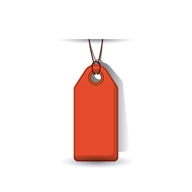 Isolated hanging tag design