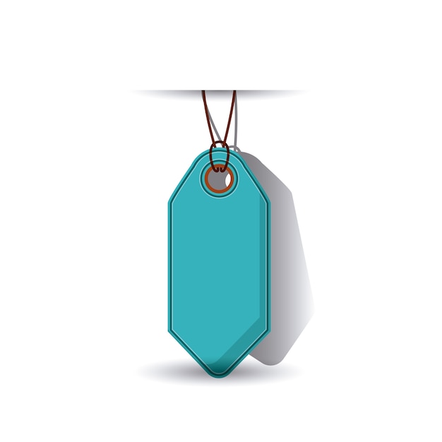 Vector isolated hanging tag design