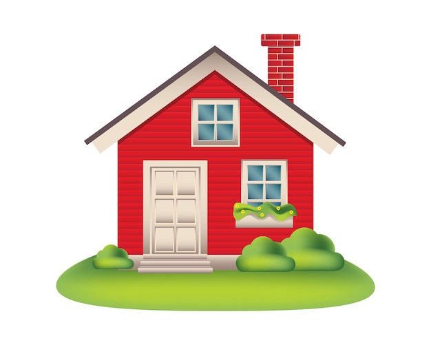 isolated home vector illustration