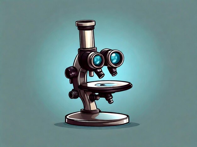 Vector isolated isolated microscope cartoon design vector