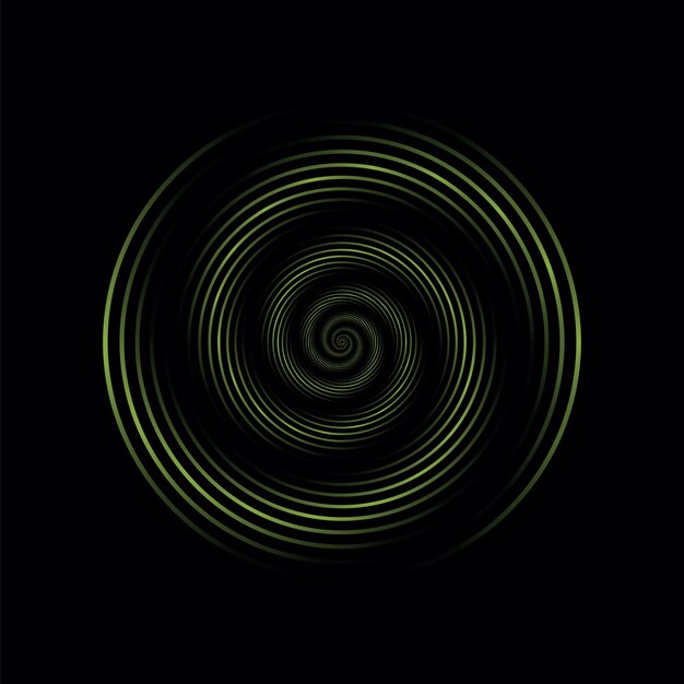 Isolated luxury vector spiral swirl fully editable