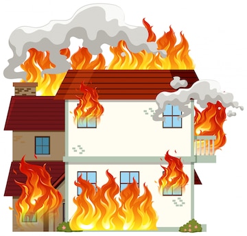 360+ Small House Fire Stock Illustrations, Royalty-Free Vector