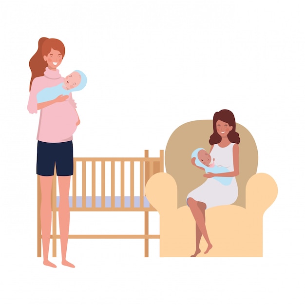 isolated mothers with babies