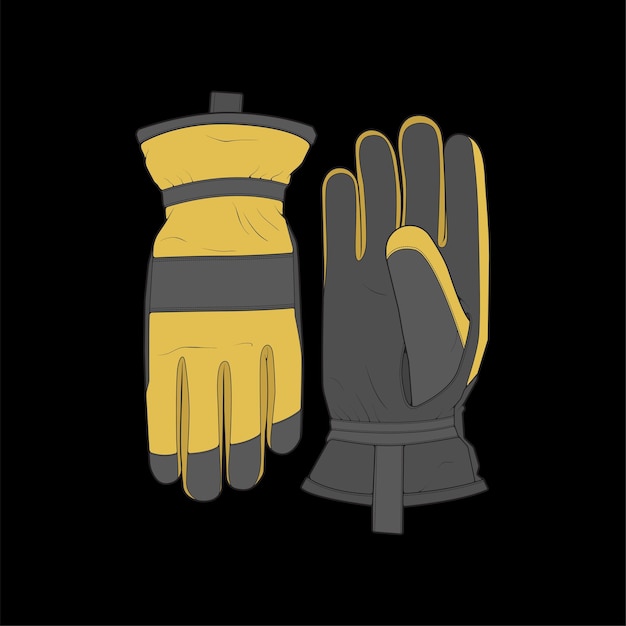 Isolated object of glove and winter icon Glove and equipment vector for stock