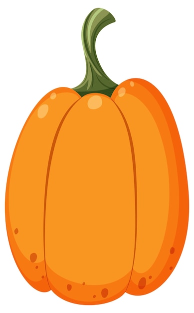 Vector isolated pumpkin in cartoon style