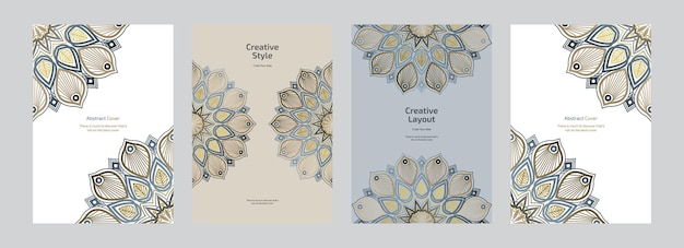 Образец изолированного отчета Креативная бизнес-презентация Планировка Геометрический дизайн брошюры
