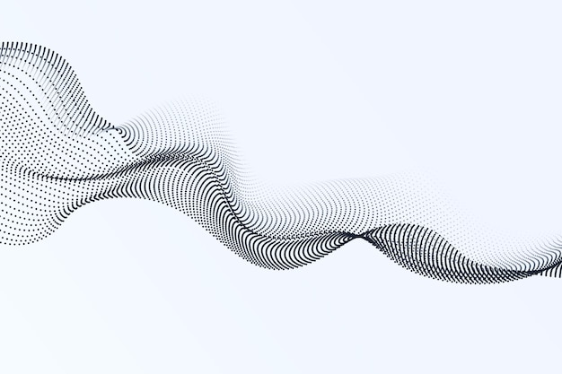 isolated tech waves with dotted lines highlight a modern minimal background concept
