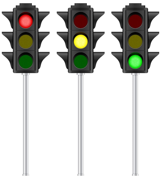 Isolated traffic light