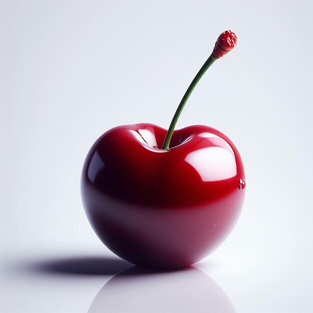 Vector isolated trendy modern cherry fruit vector art illustratie emoji emoticon portret afbeelding