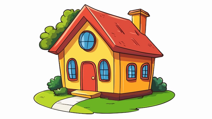 Vector isolated vector school building symbol sign